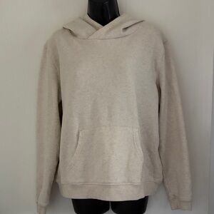 Marine Layer Cream Hooded Pullover Sweatshirt